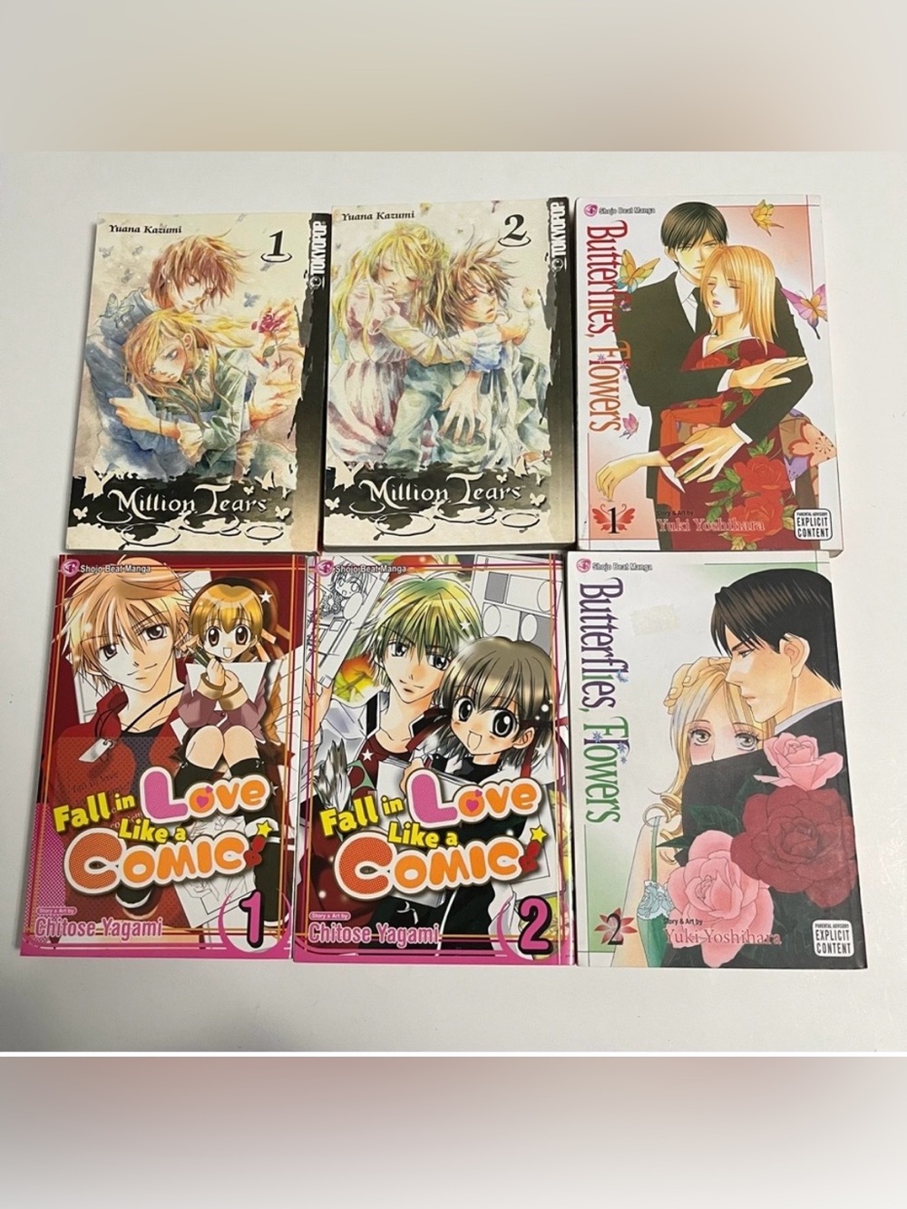 JAPANESE MANGA lot of 6 graphic novel comic books anime